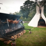 Farm field wedding venues devon festival (2)