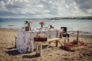 beach wedding croyde