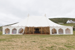 outdoor wedding venue Croyde Beach North Devon tent marquee
