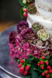 Winter wedding devon cake