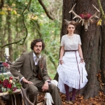 boho winter wedding theme dress devon