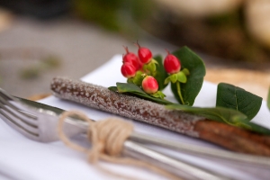 winter wedding accessories table setting devon