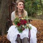 winter wedding look devon