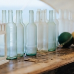 upcycled glass bottles