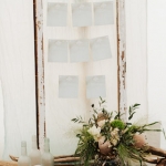 shabby chic table plan frame