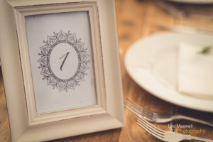 Cream chalk painted TABLE NUMBERS