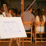 wooden easel & painted frame seating plan