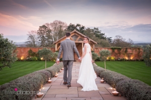 Autumn winter wedding outdoor devon Upton Barn